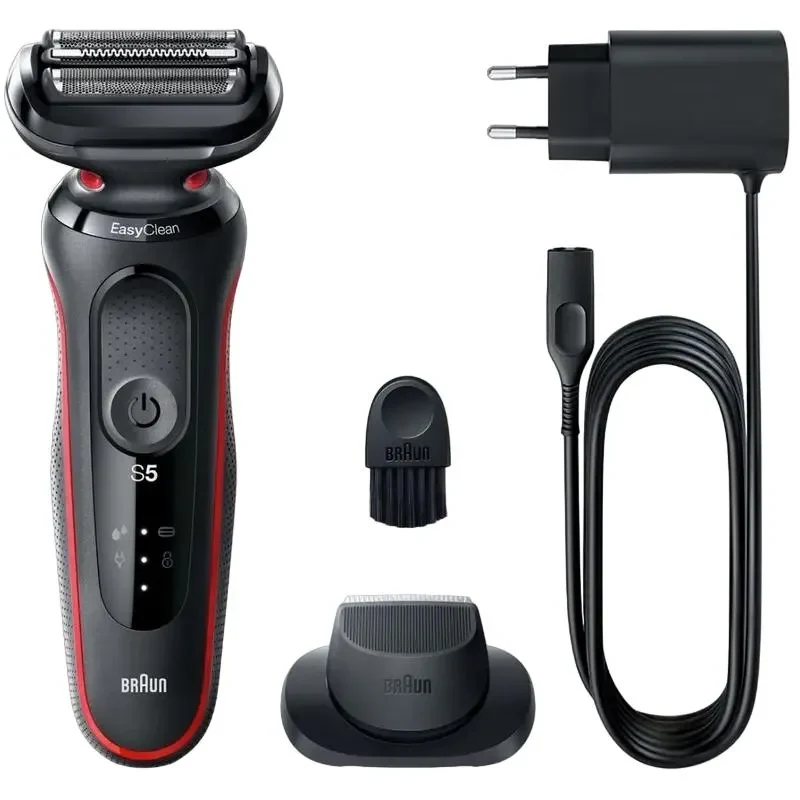 Men's Electric Shaver Braun Series 5, Black/Red 2