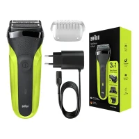 Men's Electric Shaver Braun 300BT, Black | Green 2