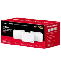 Whole Home Mesh Wi-Fi System MERCUSYS Halo H80X (3-pack), White