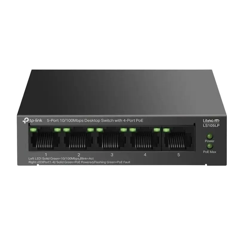 PoE Switch TP-LINK LS105LP, 4x IEEE 802.3af 4