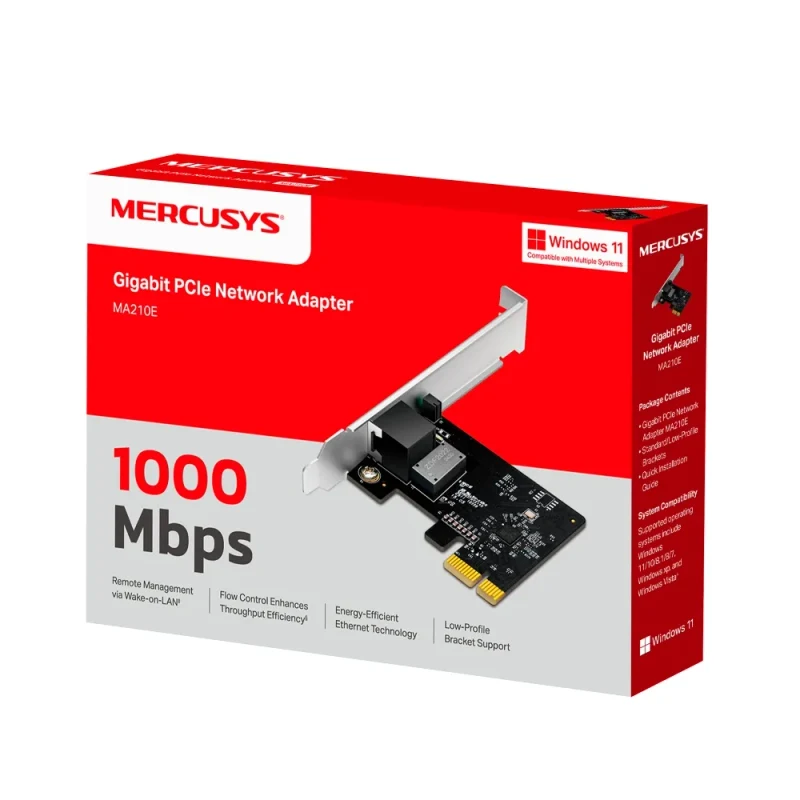 Gigabit PCle Network Adapter / MERCUSYS MA210E 8
