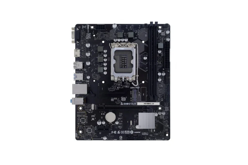 Placa de baza BIOSTAR H610MHC 2.0 / Socket 1700 / Intel H610 / mATX 2