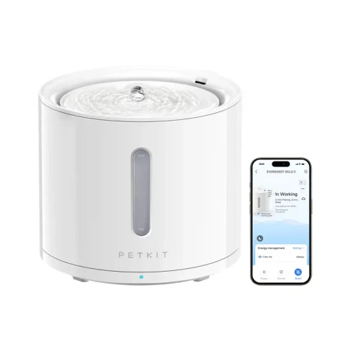 Dispenser de apa potabila cu sistem de filtrare si pompa wireless Petkit Eversweet Solo 2/ 2L