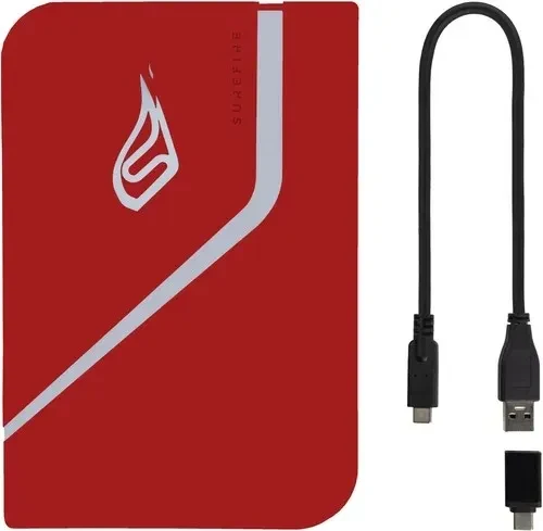 2.5” SSD Gaming Extern Verbatim Surefire PyroDrive / 1TB / USB 3.2 Gen1 / Red 3