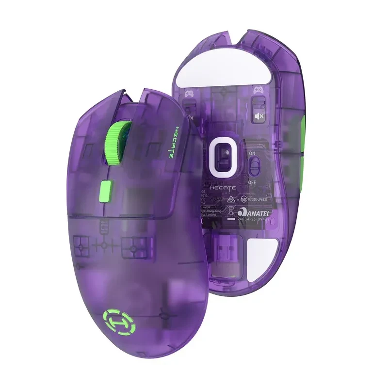 ouse pentru jocuri fara fir tri-mode Edifier HECATE G3M PRO Transparent Purple 5