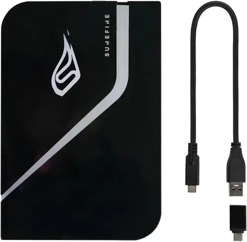 2.5” SSD Gaming Extern Verbatim Surefire PyroDrive / 2TB / USB 3.2 Gen1 / Black 4
