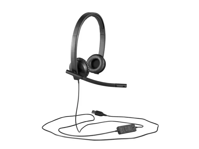 Casti Logitech H570e / Stereo / USB-C / Black 5