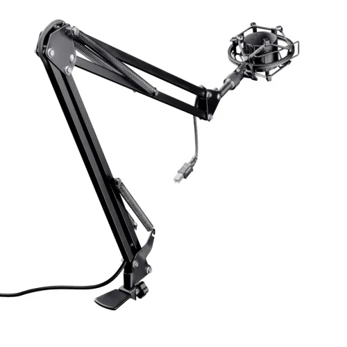 Suport reglabil pentru microfon Trust Gaming GXT 253 Emita / shock mount table arm clamp, USB, Height 417mm, black