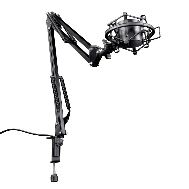Suport reglabil pentru microfon Trust Gaming GXT 253 Emita / shock mount table arm clamp, USB, Height 417mm, black 2