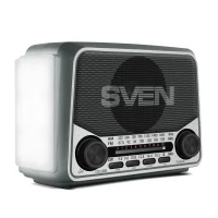 Boxa portabila SVEN SRP-150, Gray / 3W / Bluetooth / FM/AM/SW Radio / USB / microSD 3