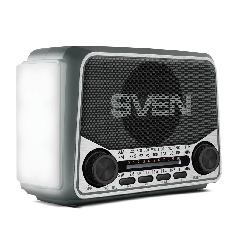 Boxa portabila SVEN SRP-150, Gray / 3W / Bluetooth / FM/AM/SW Radio / USB / microSD 3