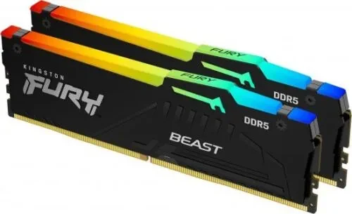 Memorie operativa Kingston FURY® Beast DDR5 RGB 5600 MHz 128GB (Kit of 2*64GB)