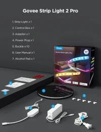 Banda de lumina GOVEE RGBICWW LED Strip Light 2 Pro 5m 9