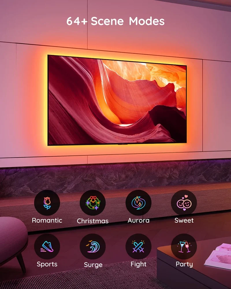 Banda de lumina TV GOVEE RGB TV Backlight (40”-60”) 4
