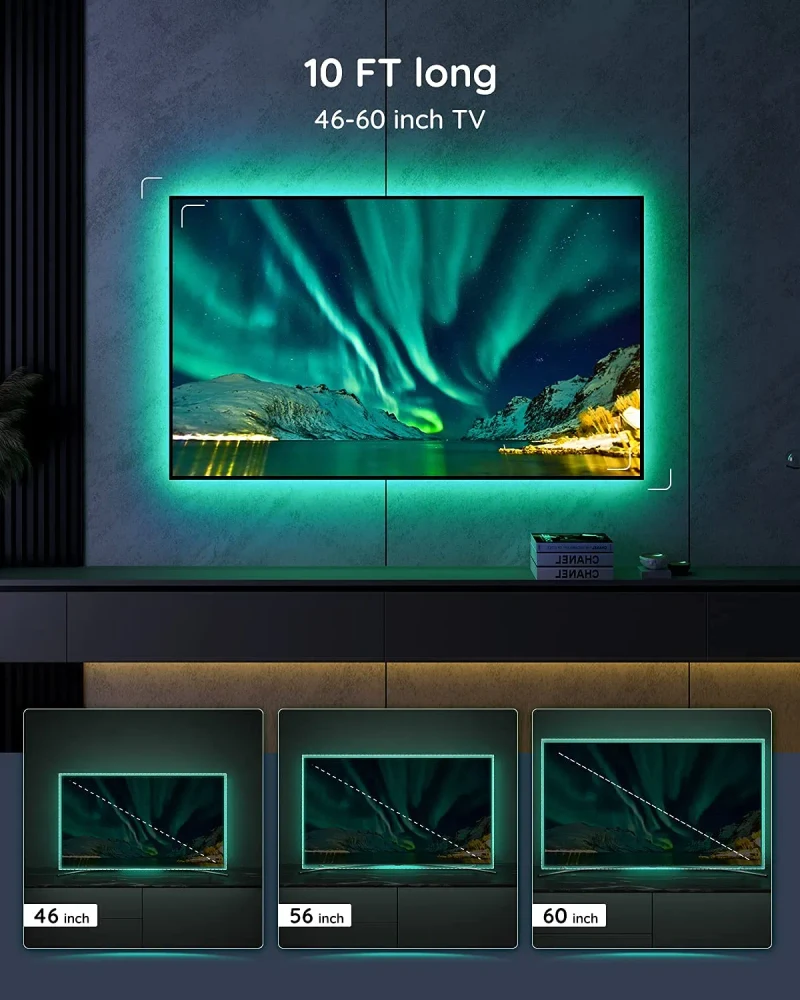 Banda de lumina TV GOVEE RGB TV Backlight (40”-60”) 6