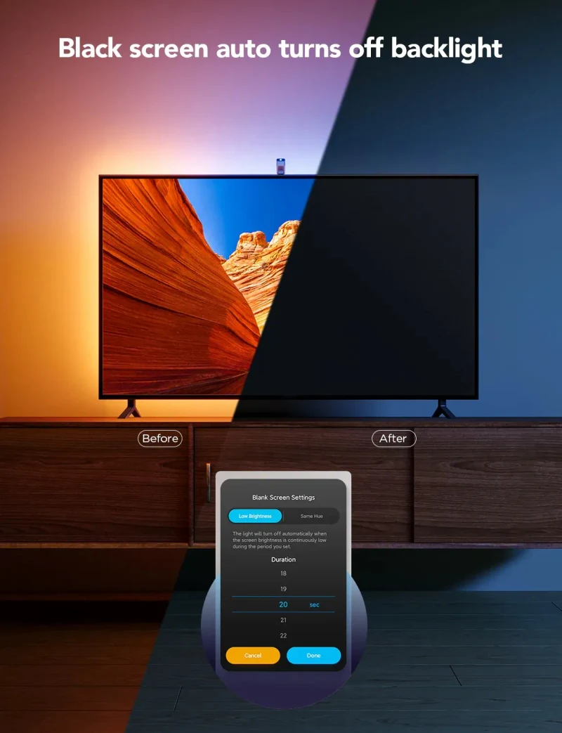 GOVEE RGBIC TV Backlight 3 Lite (75”-85”) 8