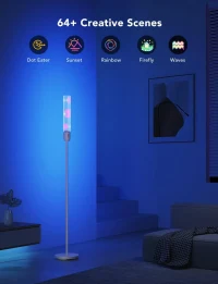 lampa de podea GOVEE RGBICW Cylinder Floor Lamp, Wi-Fi + BT, Multicolor + Extra White LEDs 3
