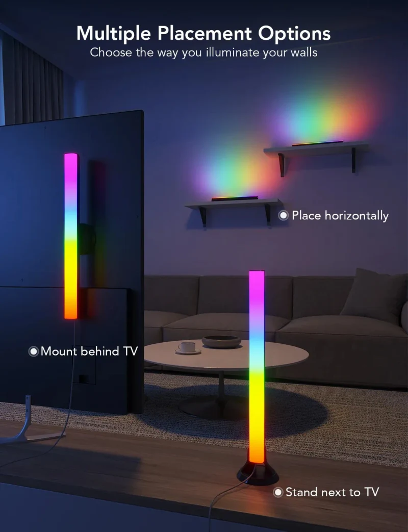 Bare luminoase TV GOVEE RGBIC TV Light Bars for 45-70 inch TVs 3
