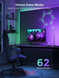 Govee RGBIC Wi-Fi Bare luminoase Gaming cu controler inteligent 6