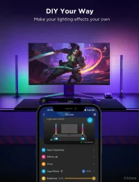 Govee RGBIC Wi-Fi Bare luminoase Gaming cu controler inteligent 7