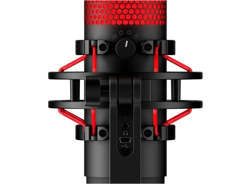 Microfon pentru streaming HyperX QuadCast 2 S, Black/Red, [9A273AA] 5