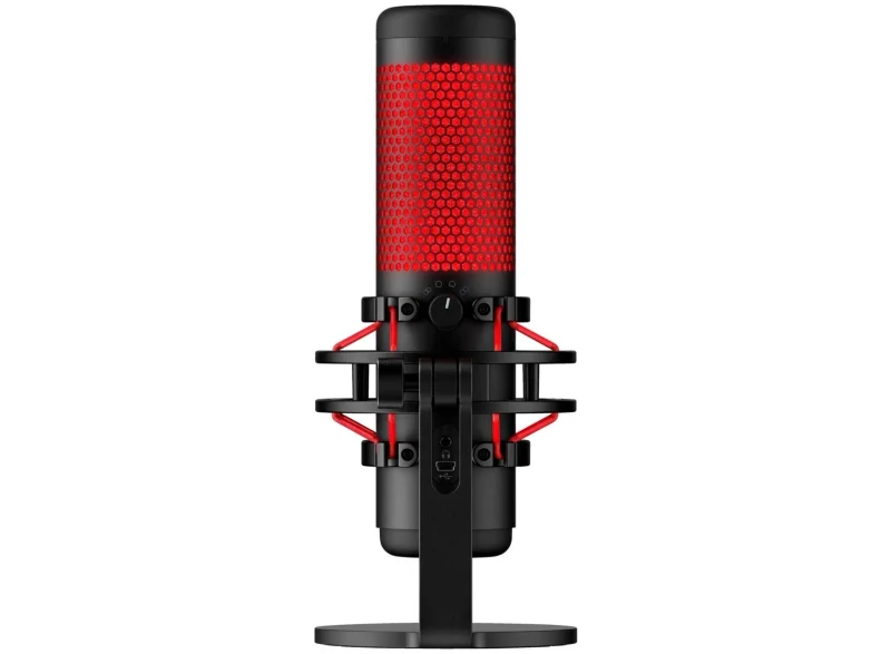 Microfon pentru streaming HyperX QuadCast 2 S, Black/Red, [9A273AA] 2