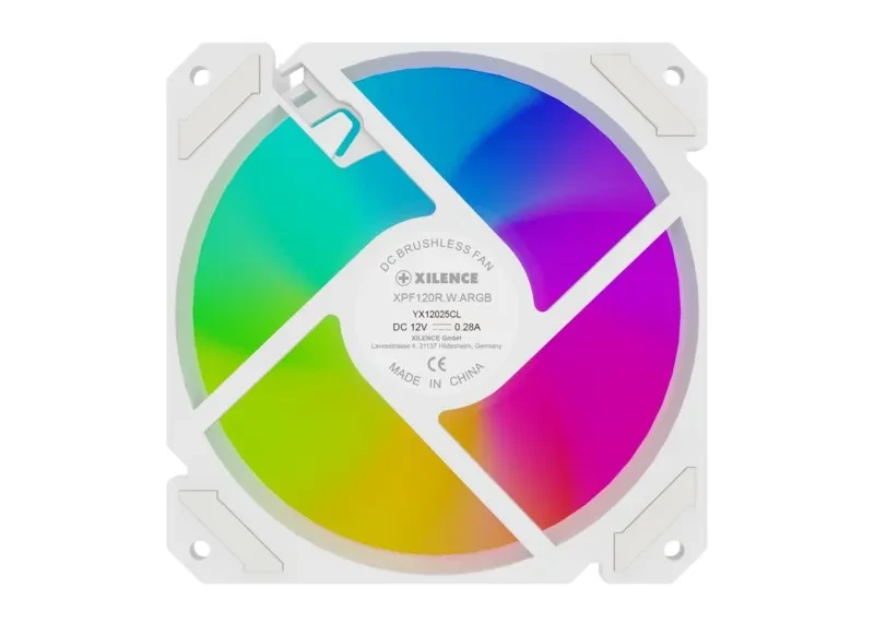 Cooler pentru carcasa XILENCE Performance A+ Series ”XPF120R.W.ARGB”/ 600-1500rpm/ <18~29dBa/ 63.53CFM 4