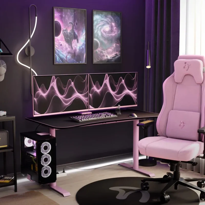 32.0” Monitor Gaming AROZZI Nova/ QHD/ 1ms/ 180Hz/ Pink 6