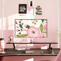 32.0” Monitor Gaming AROZZI Nova/ QHD/ 1ms/ 180Hz/ Pink 7