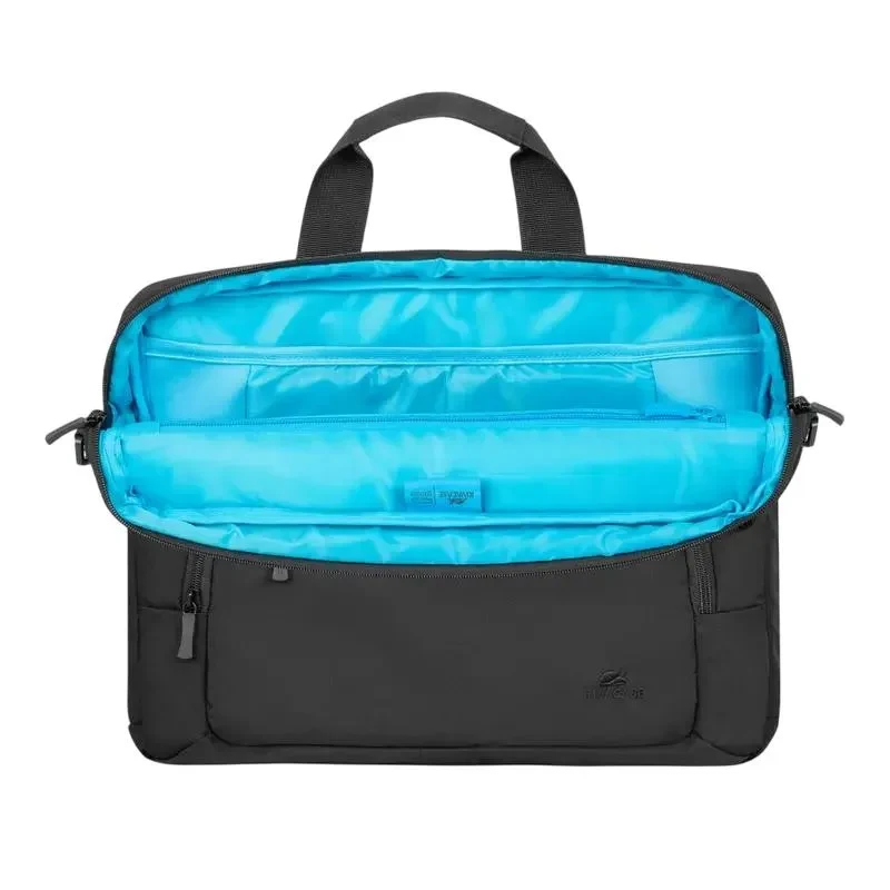 Laptop Bag Rivacase 7521, 14", Eco-Friendly rPET Polyester, Black 6