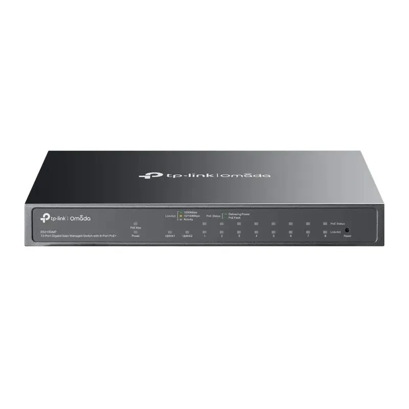 PoE Switch TP-LINK ES210GMP, 8x IEEE 802.3af/at PoE+ Ports 5