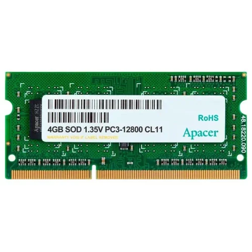 RAM Apacer AS04GFA60CATBGJ, DDR3 SDRAM, 1600 MHz, 4GB