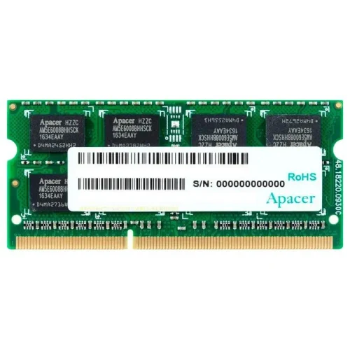RAM Apacer AS08GFA60CATBGJ, DDR3 SDRAM, 1600 MHz, 8GB