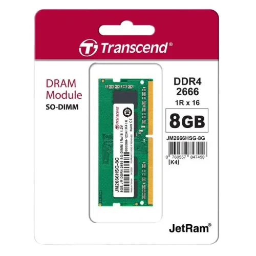 RAM Transcend JM3200HSG-8G, DDR4 SDRAM, 3200 MHz, 8GB