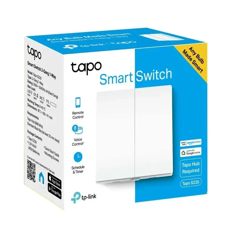 Smart light switch TP-LINK Tapo S220, White 2