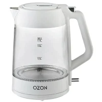 Electric Kettle OZON EKC-1705A-GS, White