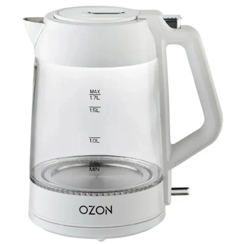 Electric Kettle OZON EKC-1705A-GS, White