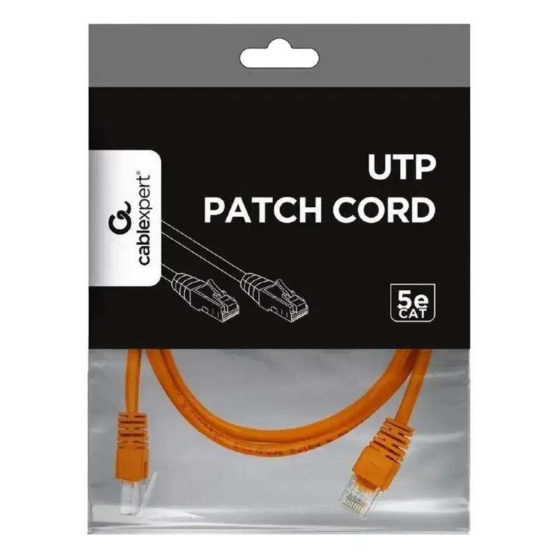 Patch cord Cablexpert PP12-1M/O, CAT5e UTP, 1m, Orange 2
