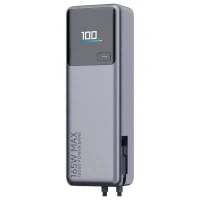 Power Bank, Xiaomi 10000 mah, (Integrated Cable) 165W, Gray, GL 4