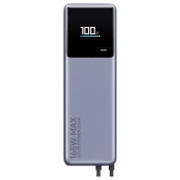Power Bank, Xiaomi 10000 mah, (Integrated Cable) 165W, Gray, GL 6