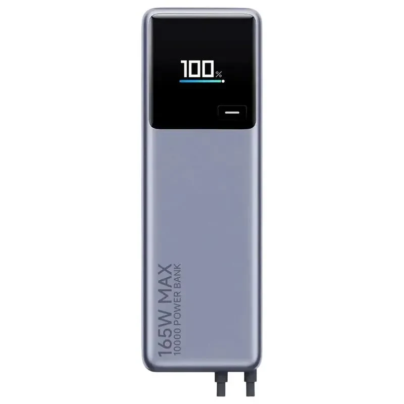 Power Bank, Xiaomi 10000 mah, (Integrated Cable) 165W, Gray, GL 6