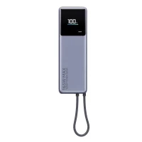Power Bank, Xiaomi 10000 mah, (Integrated Cable) 165W, Gray, GL