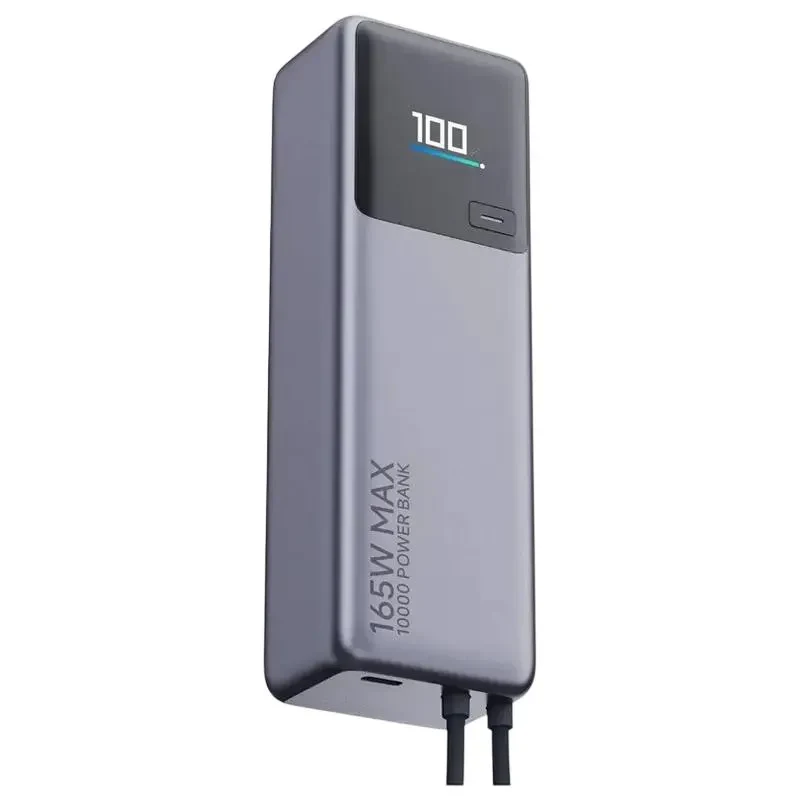 Power Bank, Xiaomi 10000 mah, (Integrated Cable) 165W, Gray, GL 2