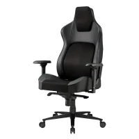 Gaming Chair Lumi CH06-39, Fabric, PU Leather, Black