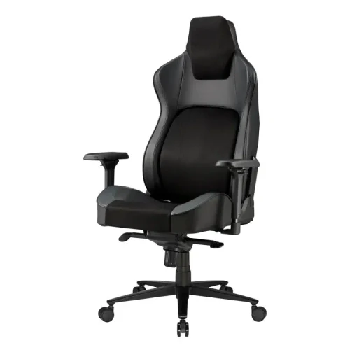 Gaming Chair Lumi CH06-39, Fabric, PU Leather, Black