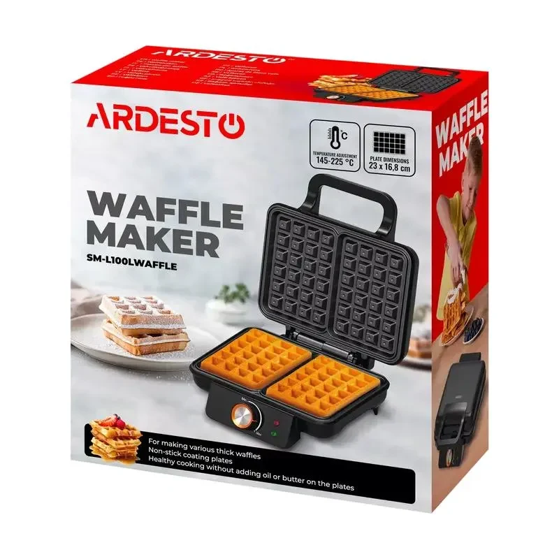Waffle Maker Ardesto SM-L100LWAFFL 3