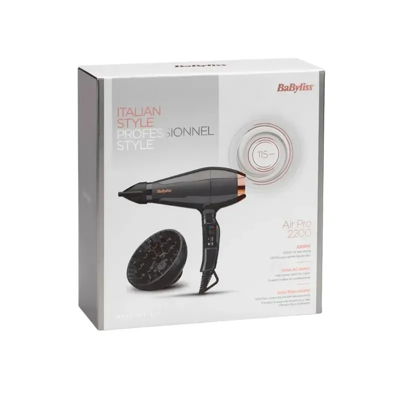 Hair Dryer BaByliss 6719DE, 2200 W, Black 5