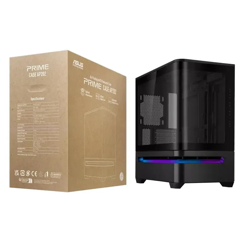 PC Case ASUS PRIME AP202 TG ARGB, Midi-Tower, , Black 9