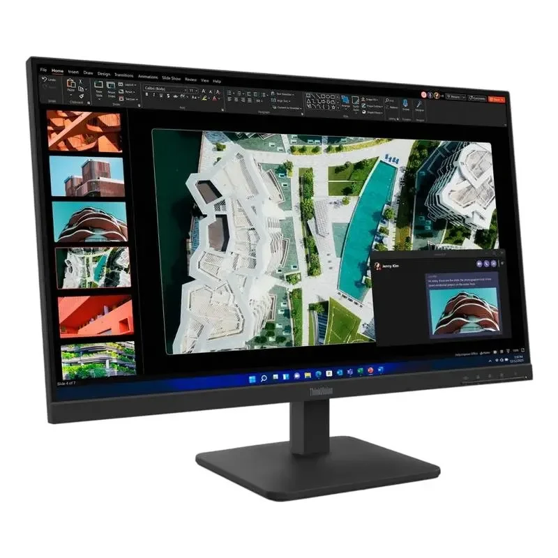 27" LENOVO ThinkVision S27-4e, Black, IPS, 1920x1080, 100Hz, 4ms, 300cd, CR1500:1, D-Sub+HDMI 2