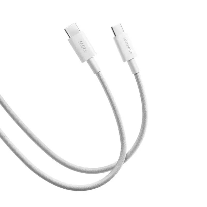 Charge and Data Cable Xiaomi BHR087KGL, USB Type-C/USB Type-C, 1m, White 3